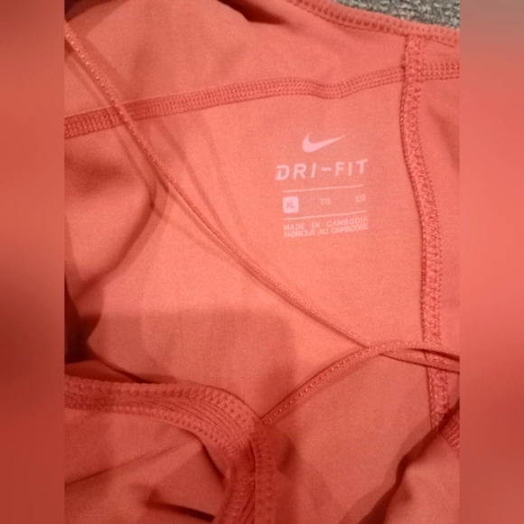 Yoga Asana Luxe Training Bodysuit Ribbed Rust Women's Nike XL Slimming Romper - Picture 14 of 14